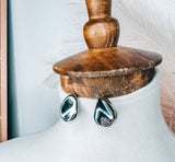 Silver Drop Post Earrings