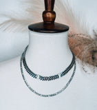 Silver Double Layer Necklace