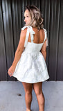 Lavish Cream Mini Dress
