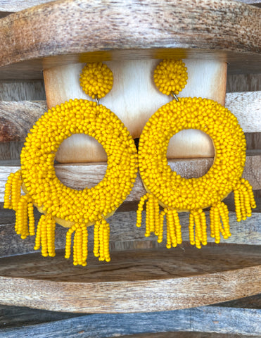 Yellow Bomb Earrings