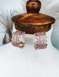 Pink Crown Earrings