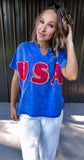 Blue USA Tee