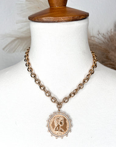 Love More Coin Necklace