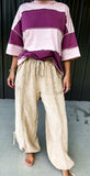 Coffee Gauze Joggers