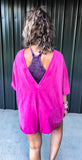 (Final Sale) Fuschia Romper