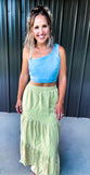 Key Lime Maxi Skirt