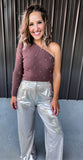 Metallic Trouser Pants