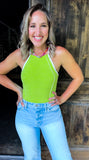 (Final Sale) Lime Green Bodysuit