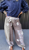 Pol Flower Patch & Eyelet Lace Joggers