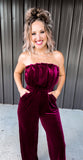 Velvet Raspberry Jumpsuit