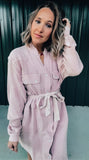Pink Gauze Flannel Dress