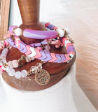 Purple & Pink Bracelet Stack