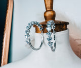 Punchy Crystal Hoop Earrings