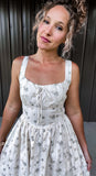 Floral & Twig Midi Dress