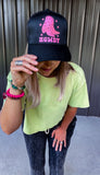 (Final Sale) Pink & Black Howdy Cap