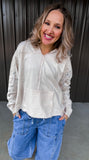 Dainty Floral Pullover Hoodie
