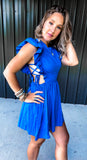 Royal Blue Mini Dress