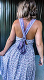 Purple Floral Maxi Dress