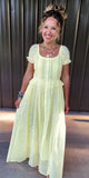 Lemon Water Pintuck Dress