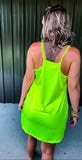 Lime Active Romper Dress