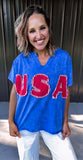 Blue USA Tee