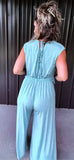 Aqua Mint Lounge Jumpsuit