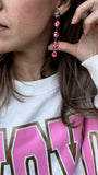 Pink Pop Rock Earrings