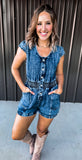 Denim Romper