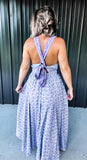 Purple Floral Maxi Dress