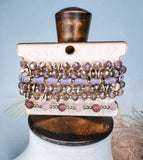 Shades of Purple Bracelet Stack