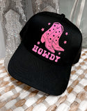 (Final Sale) Pink & Black Howdy Cap