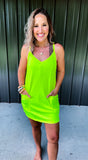 Lime Active Romper Dress