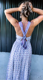 Purple Floral Maxi Dress