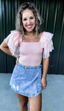 Pink Tulle Top