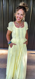 Lemon Water Pintuck Dress