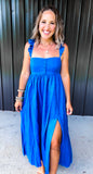 Royal Blue Midi Dress