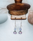 Lilac Purple Stone Earrings