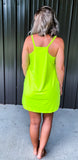 Lime Active Romper Dress