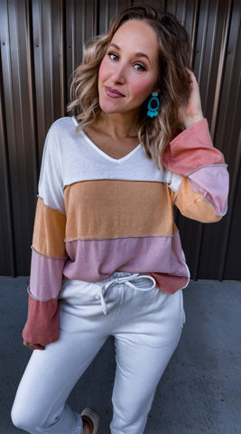 Golden Hour Striped Top