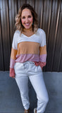 Golden Hour Striped Top