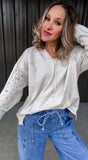 Dainty Floral Pullover Hoodie