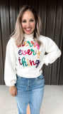 Merry Everything Tinsel Sweater