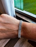 Silver Latch Snap Bracelet