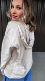 Dainty Floral Pullover Hoodie