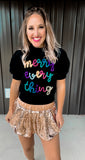 Merry Everything Tinsel Top