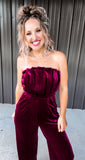 Velvet Raspberry Jumpsuit