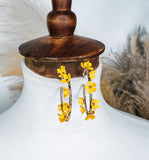 Yellow Flower Earrings