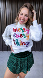 Merry Everything Tinsel Sweater