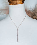 Rhinestone Drop Necklace