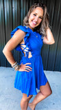 Royal Blue Mini Dress